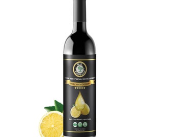 M.G. PAPPAS High Polyphenol Meyer Lemon Infused Olive Oil Extra Virgin 12.7 Oz
