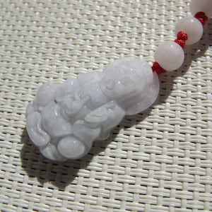 Carving Kwan Yin Jadeite Pendant J83