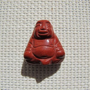 Carving Buddha Red Jasper Pendant J106