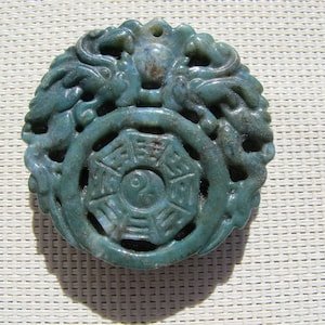 Colgante de ágata tallada de árbol Ba-Gua J153