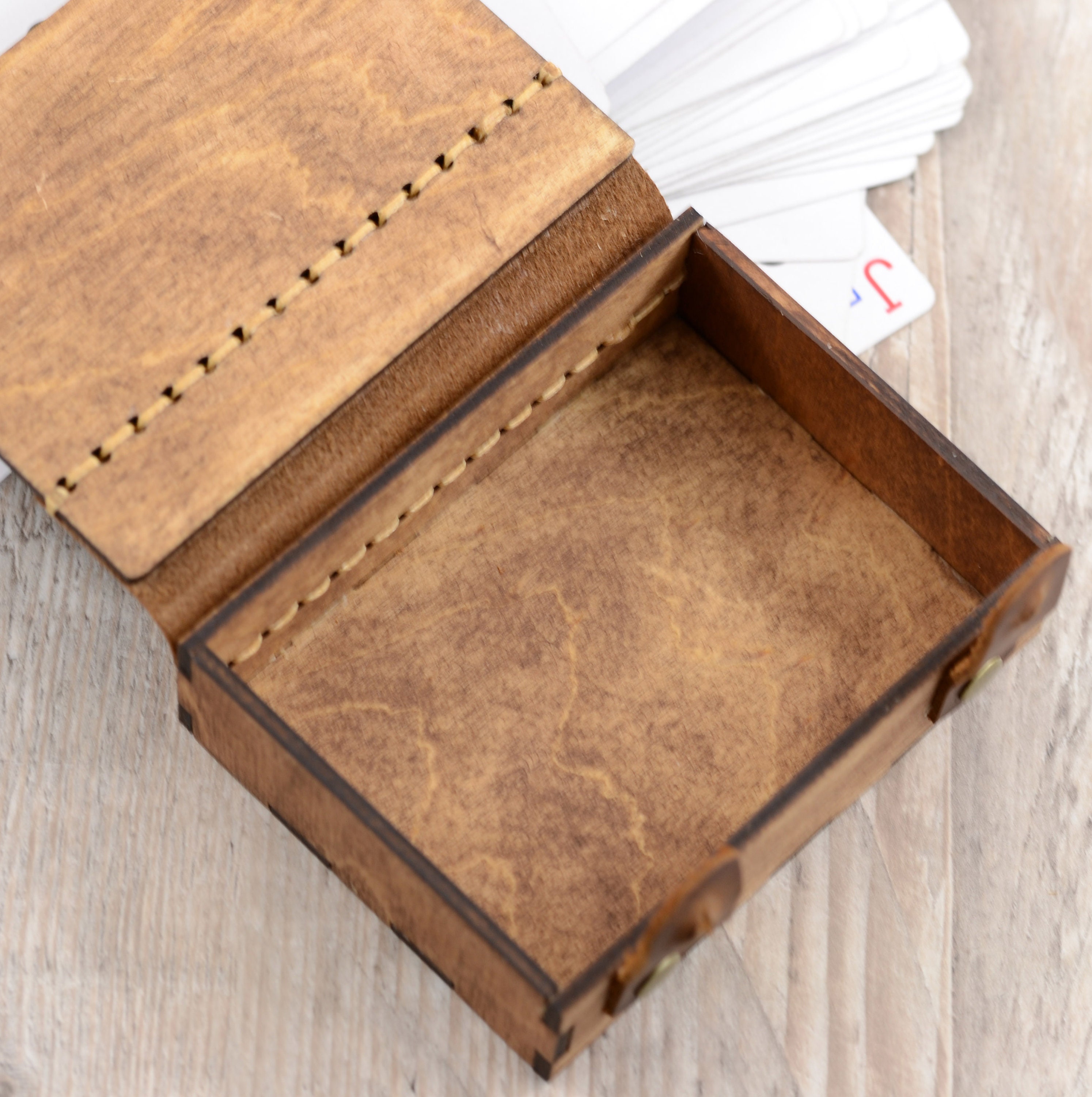 Custom playing card storage box Personalized box for playing Etsy