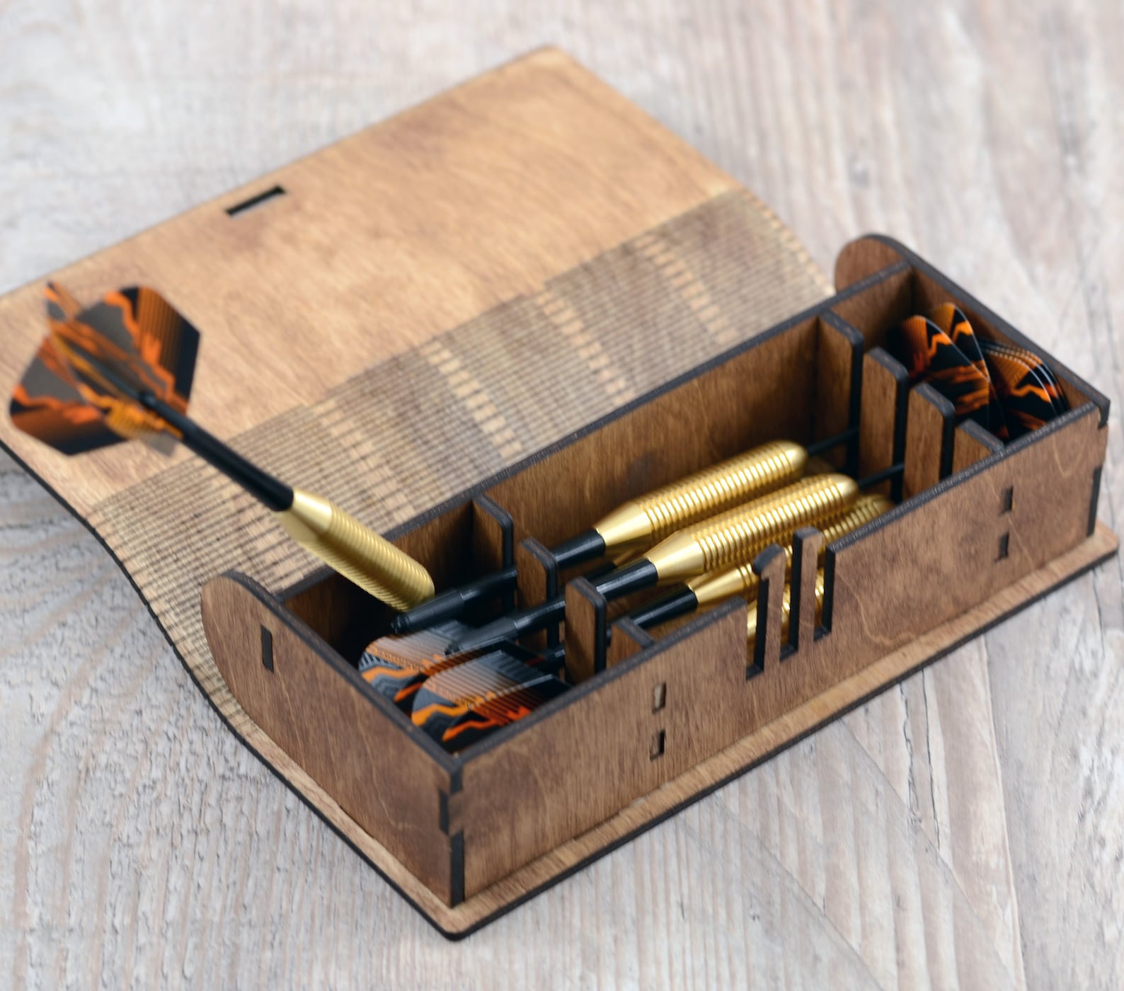 Personalized Wooden Darts Box Darts Case Darts Holder Dart Etsy