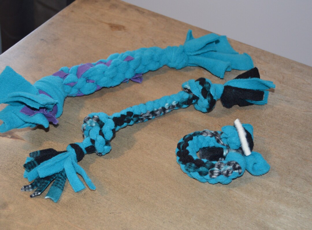 Fleece Rope Dog Toy Etsy