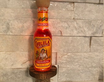 Cholula Hot Sauce 2 oz bottle night light LED