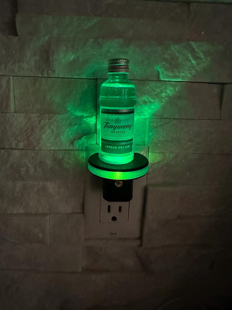 Mini 50 ml Tanqueray Gin Liquor bottle night light LED image 2
