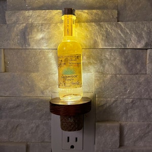 Casamigos Tequila Reposado mini liquor bottle night light LED