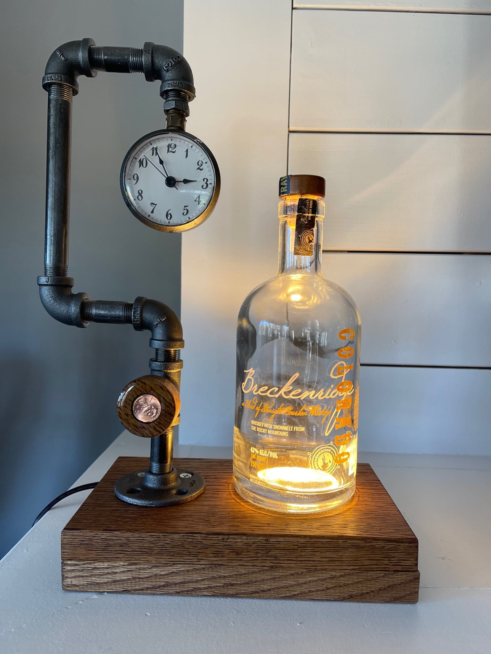 Liquor Bottle Display LED Pipe Lamp Etsy