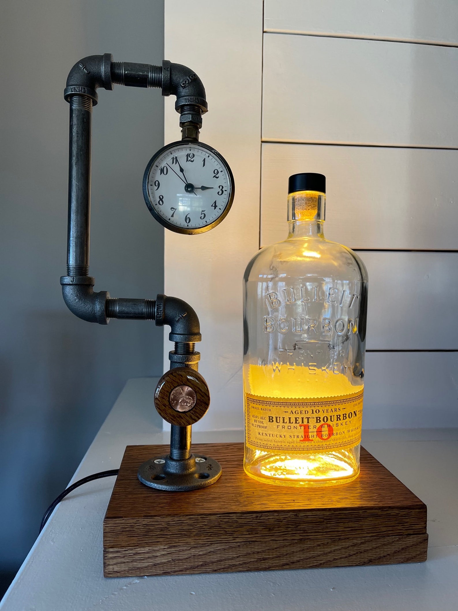 Liquor Bottle Display LED Pipe Lamp Etsy