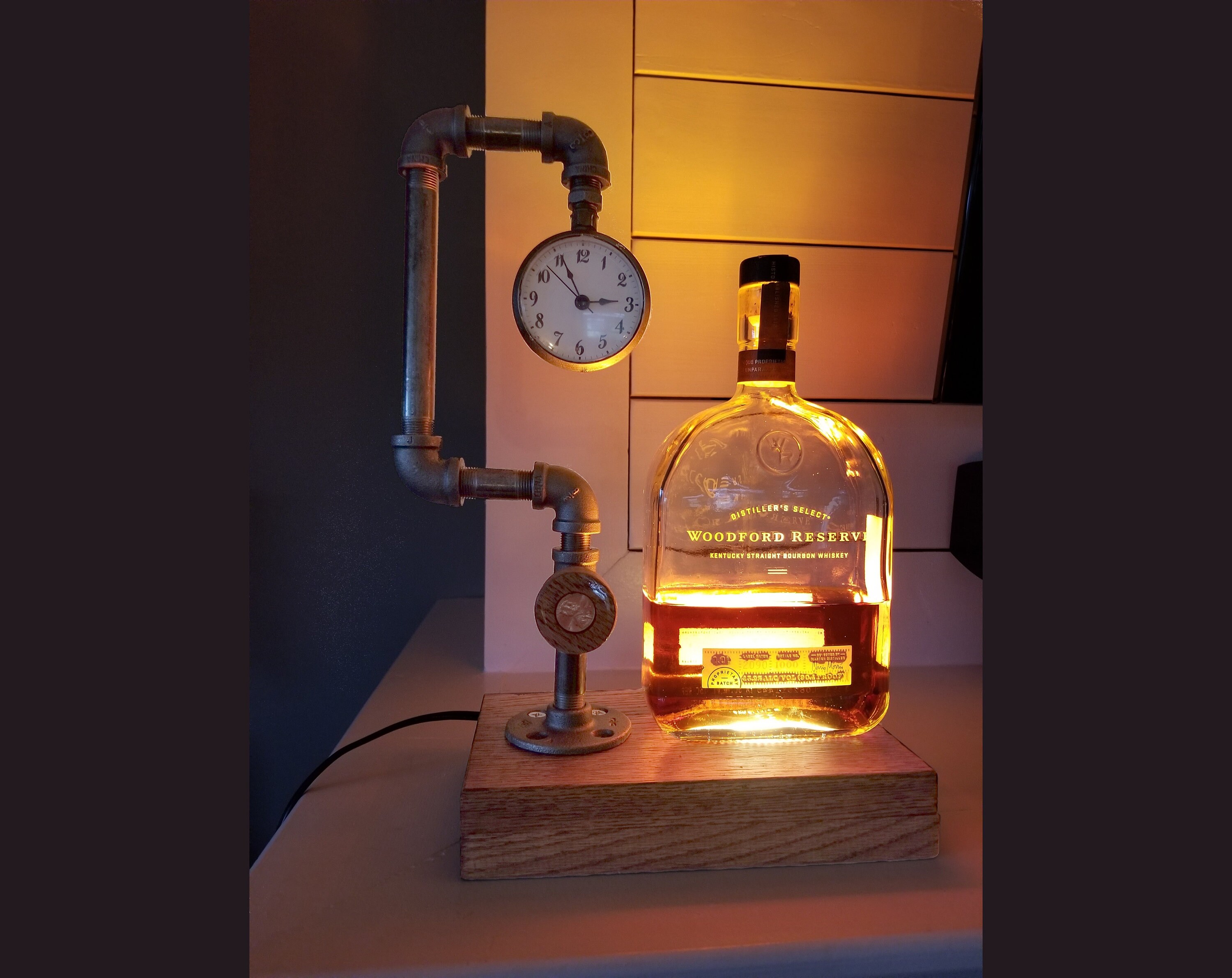 Liquor Bottle Display LED Pipe Lamp Etsy