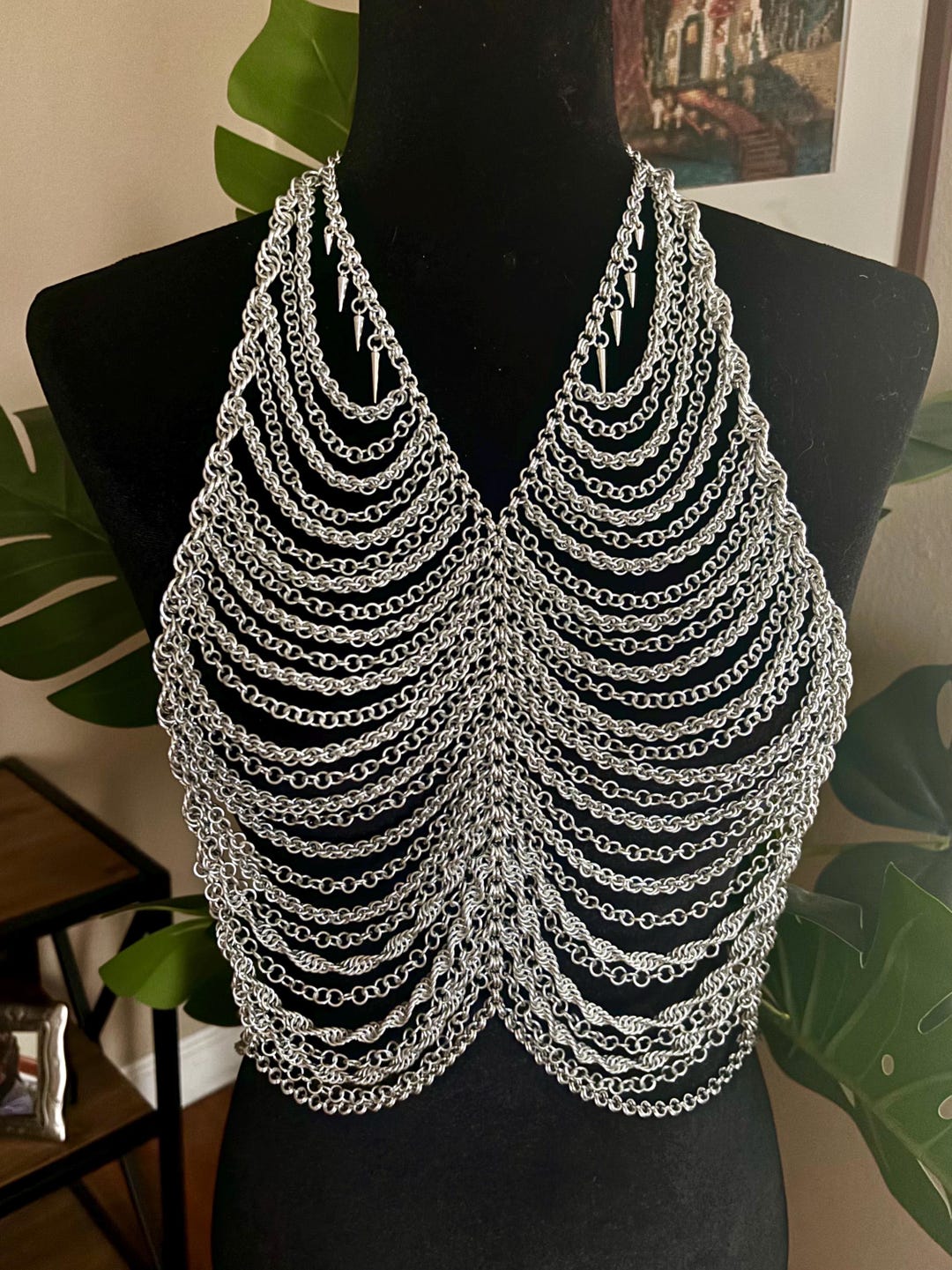 Chainmail Double String of Chains Body Chain - Etsy