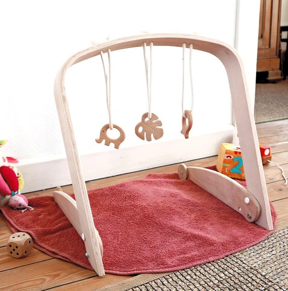 Portique d'éveil en bois pour bébé - Cadeaux de naissance fait