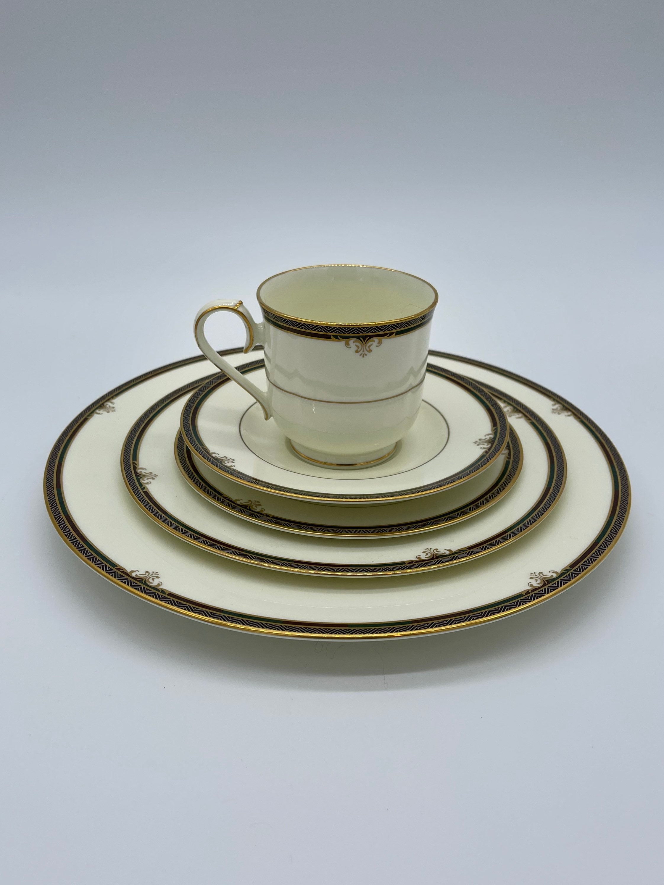 Noritake Lady Quentin 5 Piece China Set Etsy
