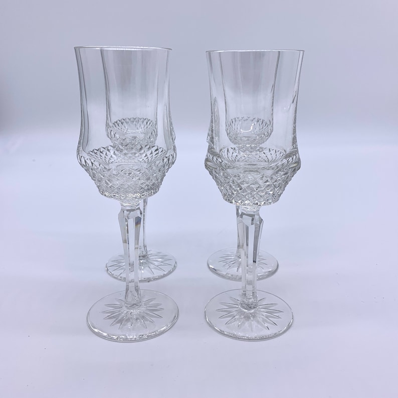 Galway Crystal Royal Irish Claret Wine Glasses Set of 4 Etsy