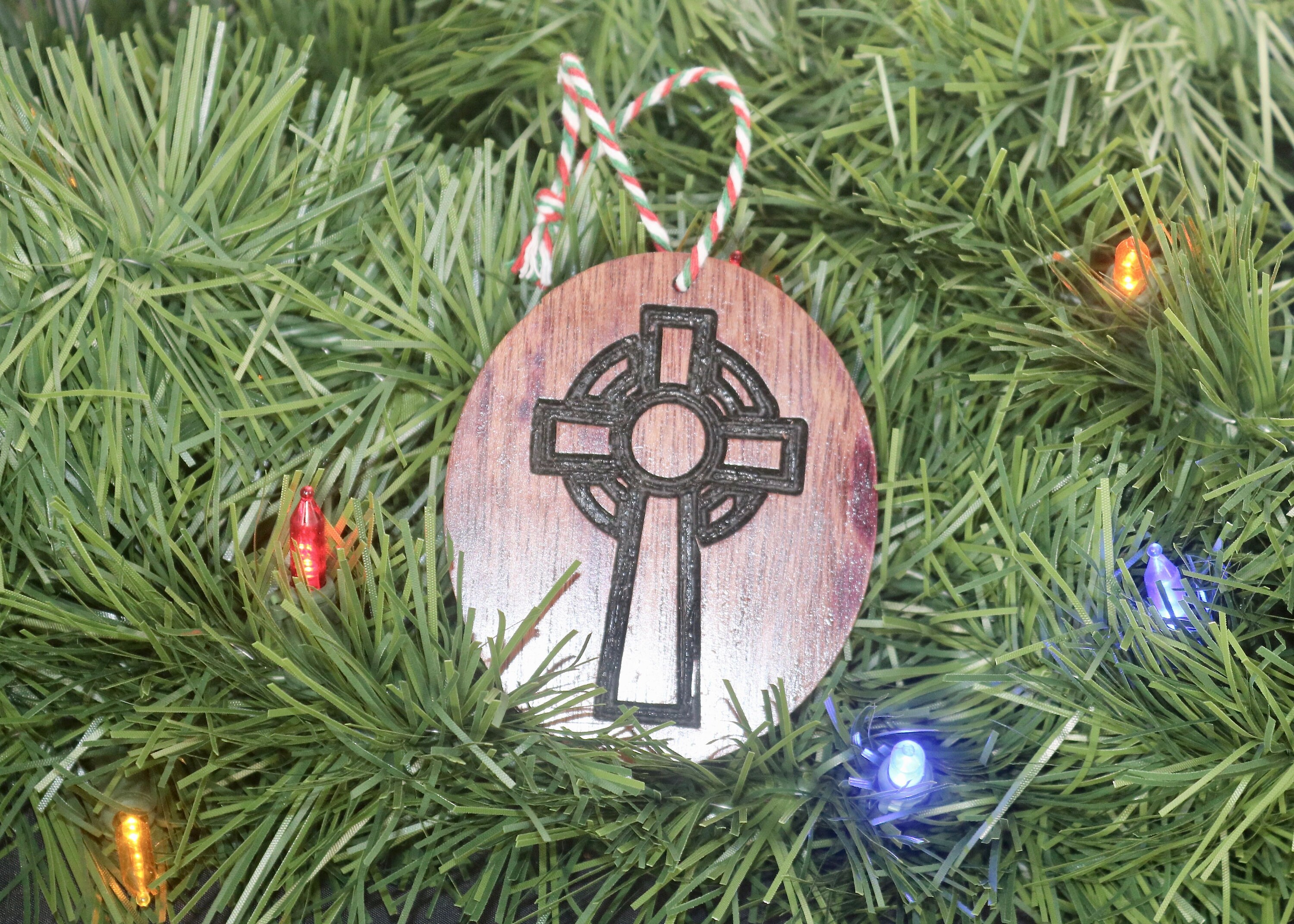 Custom Exotic Wood Ornament Cross Etsy