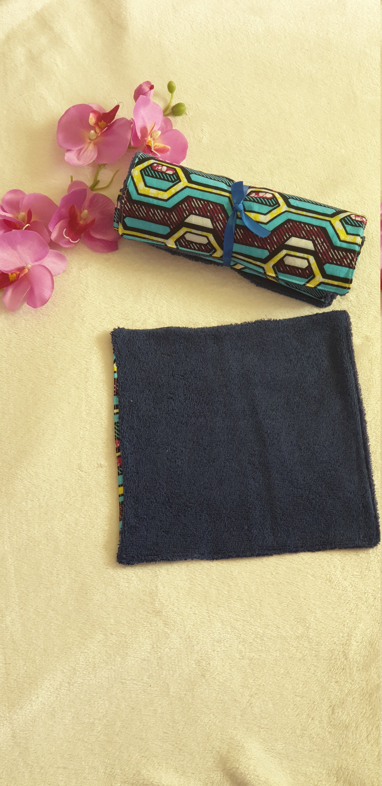 Essuie Tout Lavables en Tissu ?ponge et Wax 100% Coton Vendu Par 6.