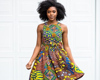 Ankara Dress, Ankara Fabric, Women's Ankara Clothing, African Fabric, Women's Dress, African Print Dress, Ankara Women's Style