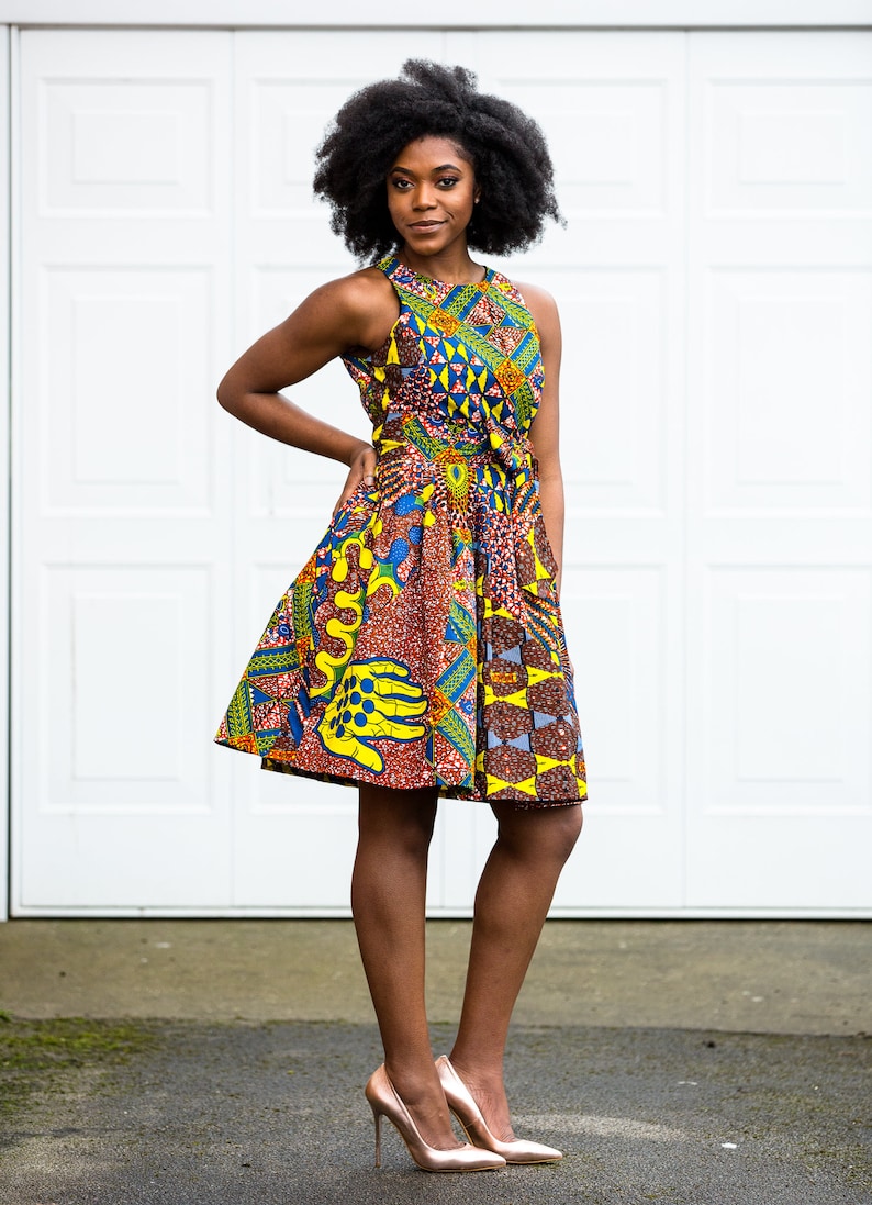 Ankara Dress, Ankara Fabric, Women's Ankara Clothing, African Fabric, Women's Dress, African Print Dress, Ankara Women's Style image 2