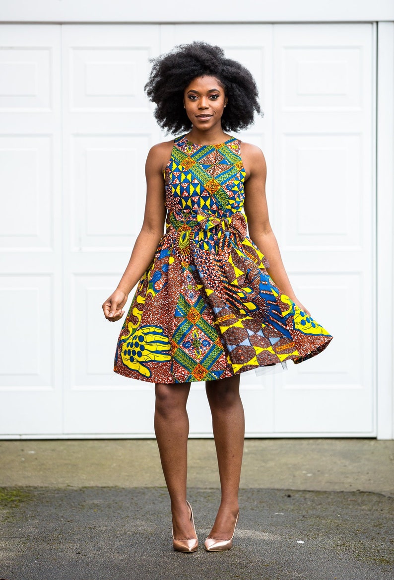 Ankara Dress, Ankara Fabric, Women's Ankara Clothing, African Fabric, Women's Dress, African Print Dress, Ankara Women's Style image 1