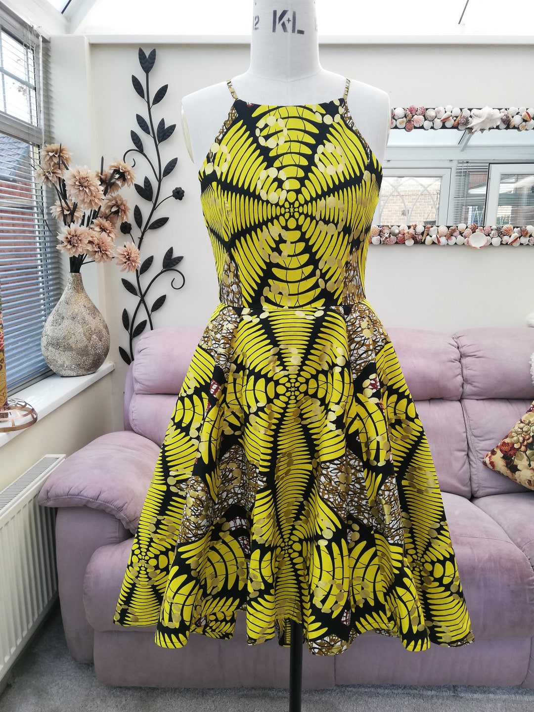 High Low Ankara Dress, Women's Ankara Clothing, Ankara Dress, Women's