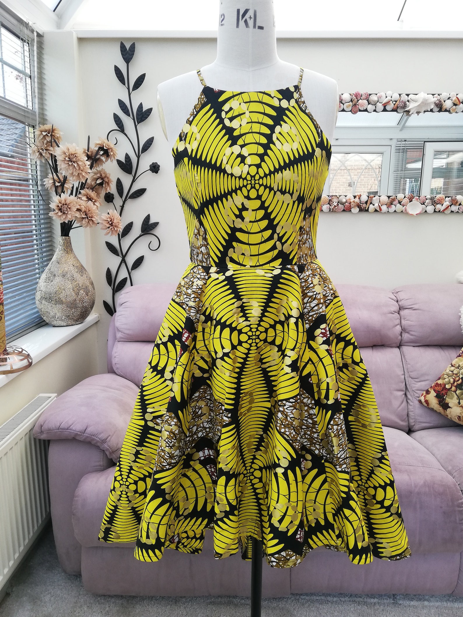 high low ankara gown