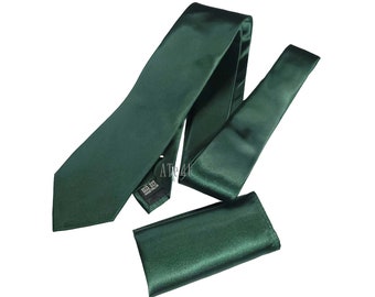 Emerald Green Tie and Pocket Square, Emerald Green Neckties