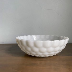 Anchor Hocking Milk Glass Bubble Bowl