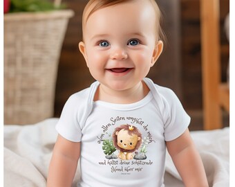 Baby bodysuit made of organic cotton with a cute print