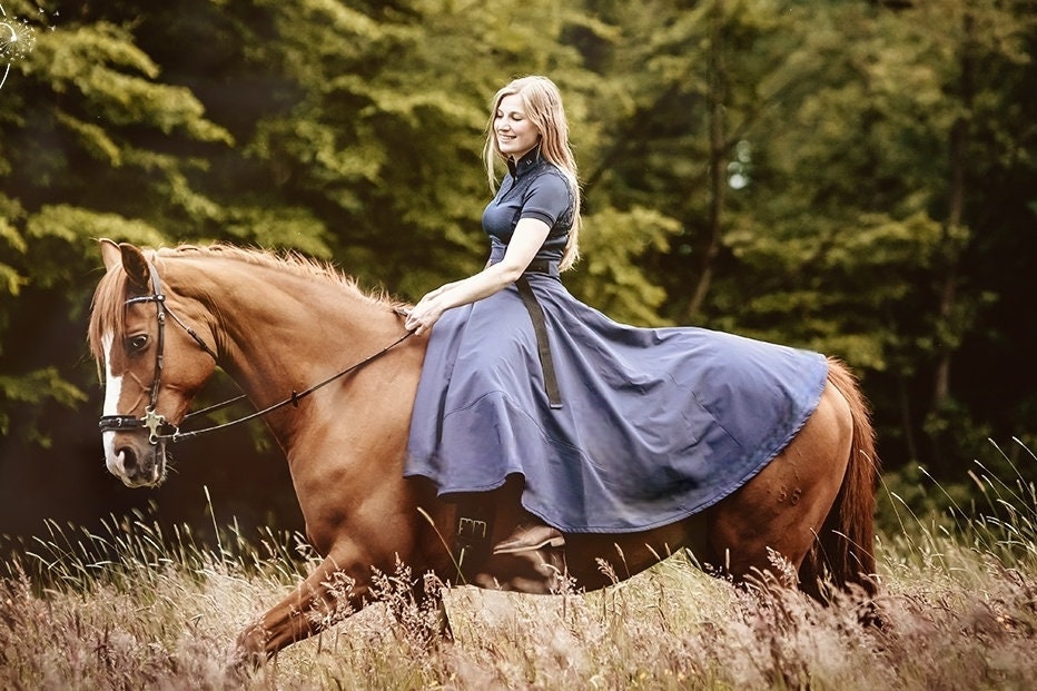 Riding Skirt With Zipper. - Etsy