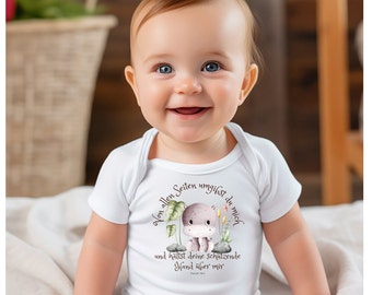 Baby bodysuit made of organic cotton with a cute print