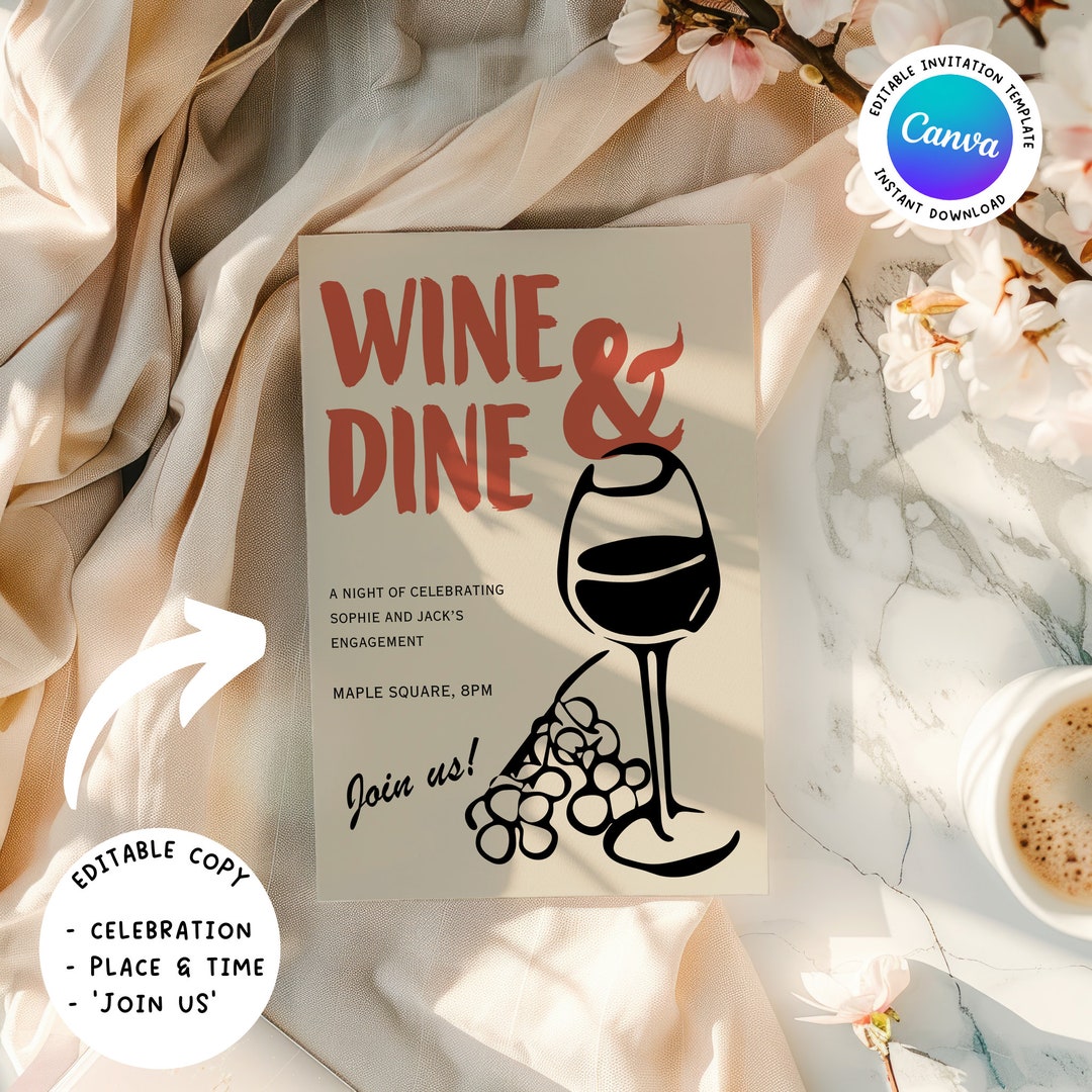 Editable Hand Drawn Party Invitation Template, Scribble Illustration ...