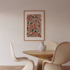 Stampa acquerello, arte murale floreale, stampa floreale acquerello, arte stampabile, decorazione murale stampabile, poster minimalista moderno, poster floreale