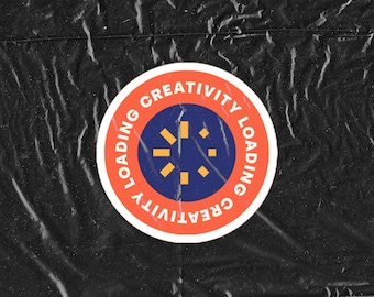 Stickercadeau voor laptop Grappige stickerontwerpcitaten Laden Creativiteit Sticker voor laptop Bubble-free sticker voor grafische ontwerpers