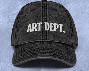 Art Dept Hat Vintage Cap voor creatieven Cadeau voor Art Department Cadeaus voor collega's Cadeau voor ontwerpers Vintage Cotton Twill Cap