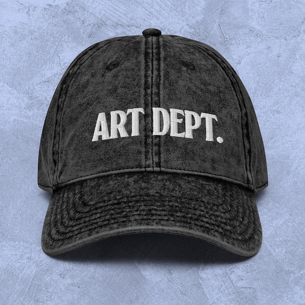 Art Dept Hat Vintage Cap for Creatives Gift for Art Department Gifts for Coworkers Gift for Designers Vintage Cotton Twill Cap
