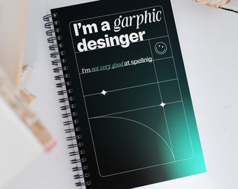 Notebook for Logo Design Spiral Notebook for Designers Graphic Designer Dot Grid Notebook Gift for Graphic Designers UI/UX Design