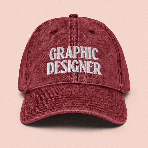 Graphic Designer Cap for Graphic Designers Vintage Hat for  display picture 1