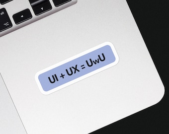 Sticker voor UI/UX-ontwerpers Cadeau voor ontwerpers Gebruikerservaring Gebruikersinterface stickerontwerp Lover-sticker Cadeau voor hem