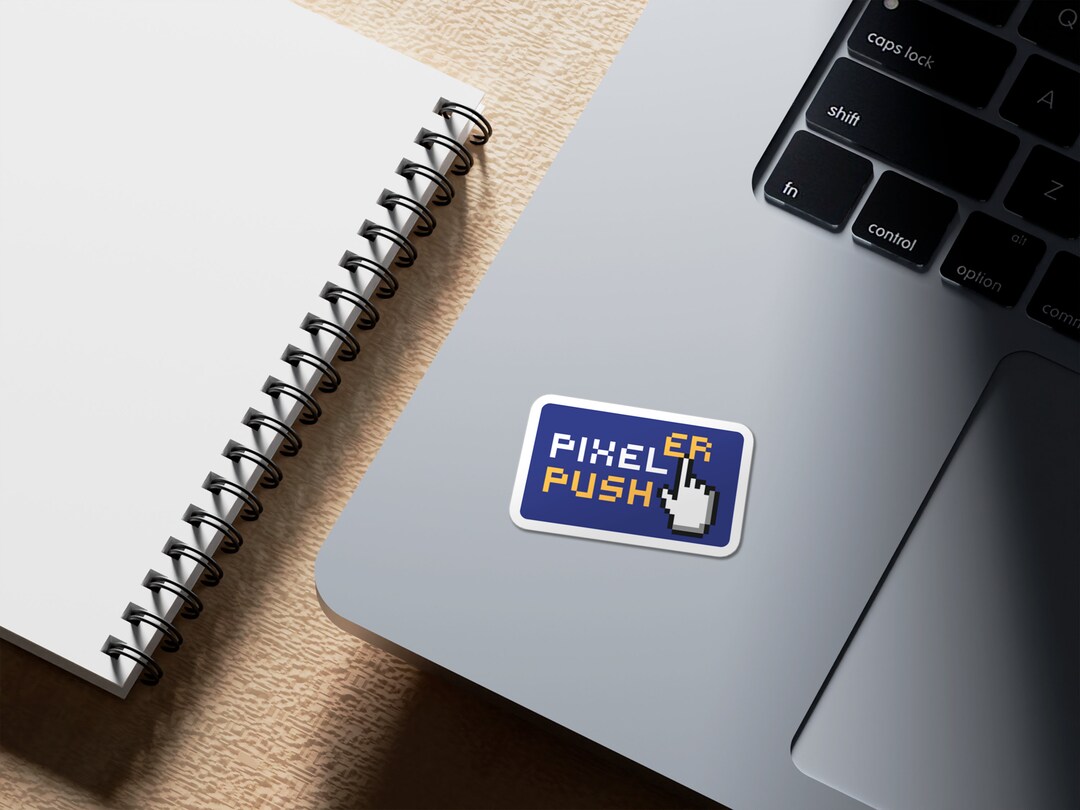Pixel Pusher Laptop Sticker Gift for Graphic Designers Vynil - Etsy