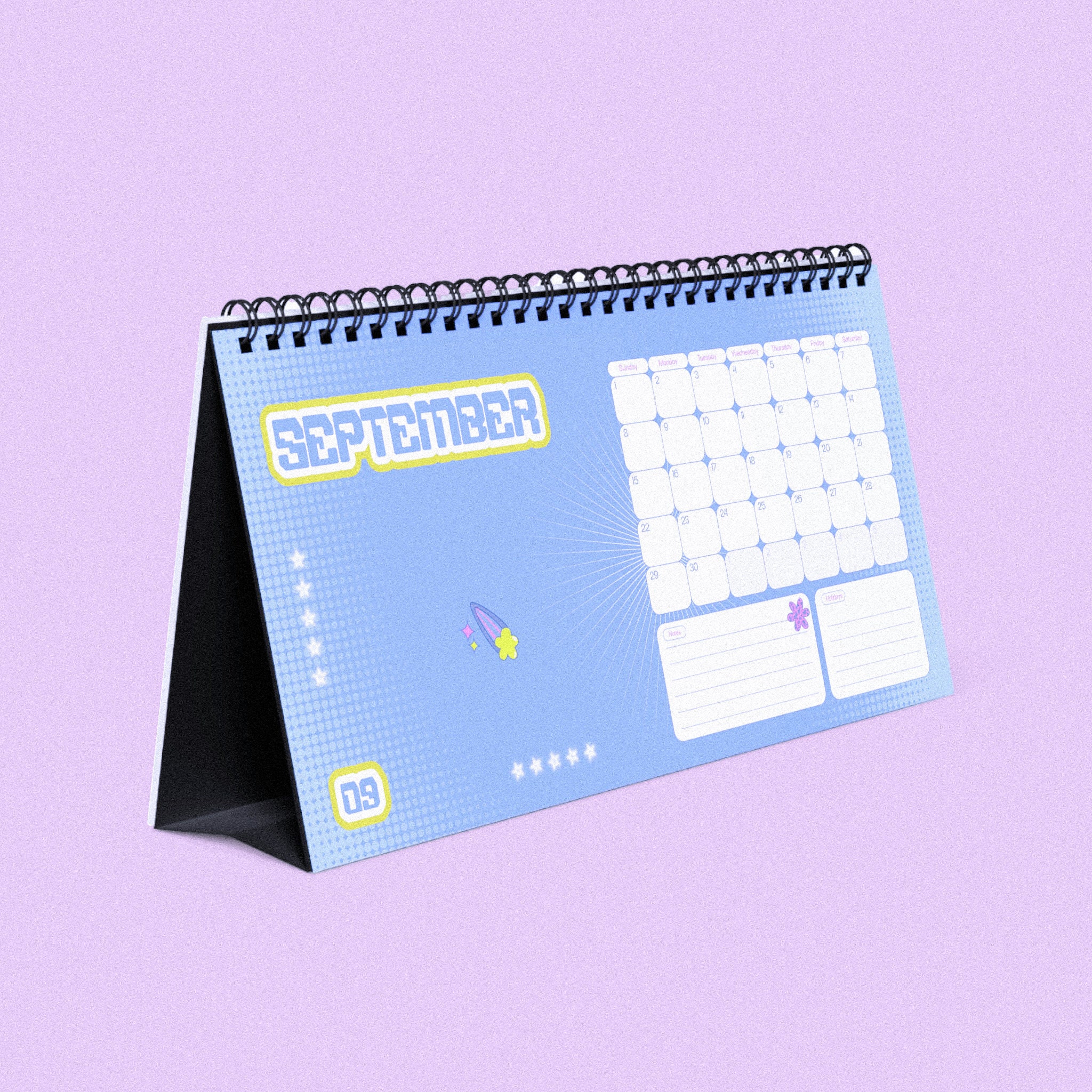 2024 Desk Calendar 2024 Calendar Pink Desk Calendar Y2K Aesthetic ...