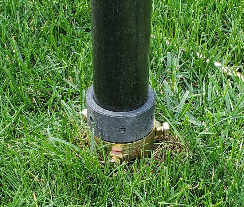 String Light Pole EZ Ground Mount Kit Adjustable Height Etsy