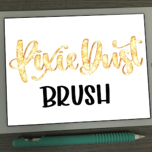 iPad Lettering Collection - Procreate Brush - BBL Pixie Dust Lettering/Calligraphy Brush - Téléchargement numérique
