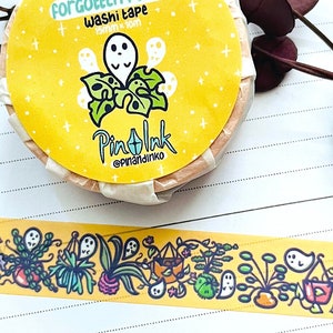 Ghosts of Forgotten Plants Washi Tape, Pattern, Cute, Funny Paper Tape