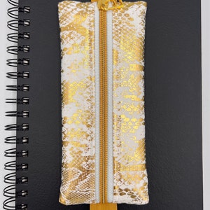 Elastic Zipper Case - A5 Zipper Pouch - Journal Pouch - Planner Pen Pencil Case - Notebook Case