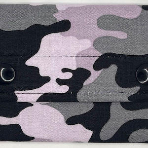 Snap Wallet - Lavendel Camo - Taschenportemonnaie - Kreditkartenportemonnaie - Reiseportemonnaie - Kleines Portemonnaie - Kreditkartenetui - Portemonnaie