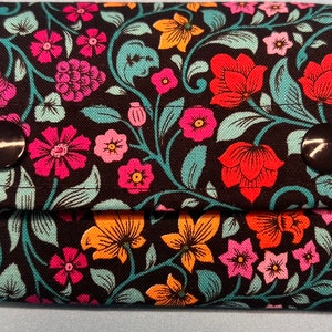 Snap Wallet - Floral Ivy - Pocket Wallet - Kreditkartenetui - Reiseportemonnaie - Kleines Portemonnaie - Kreditkartenetui - Portemonnaie