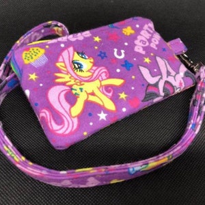 Reißverschluss Geldbörse - Kinder Geldbeutel- Pony Geldbeutel - Lanyard Geldbeutel - süsses Portemonnaie- girly- Reißverschluss Geldbeutel -kleine Geldbörse -Einhorn
