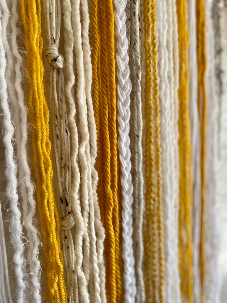 Sunflower Driftwood Wall Hanging // Yarn Wall Hanging // Boho Etsy