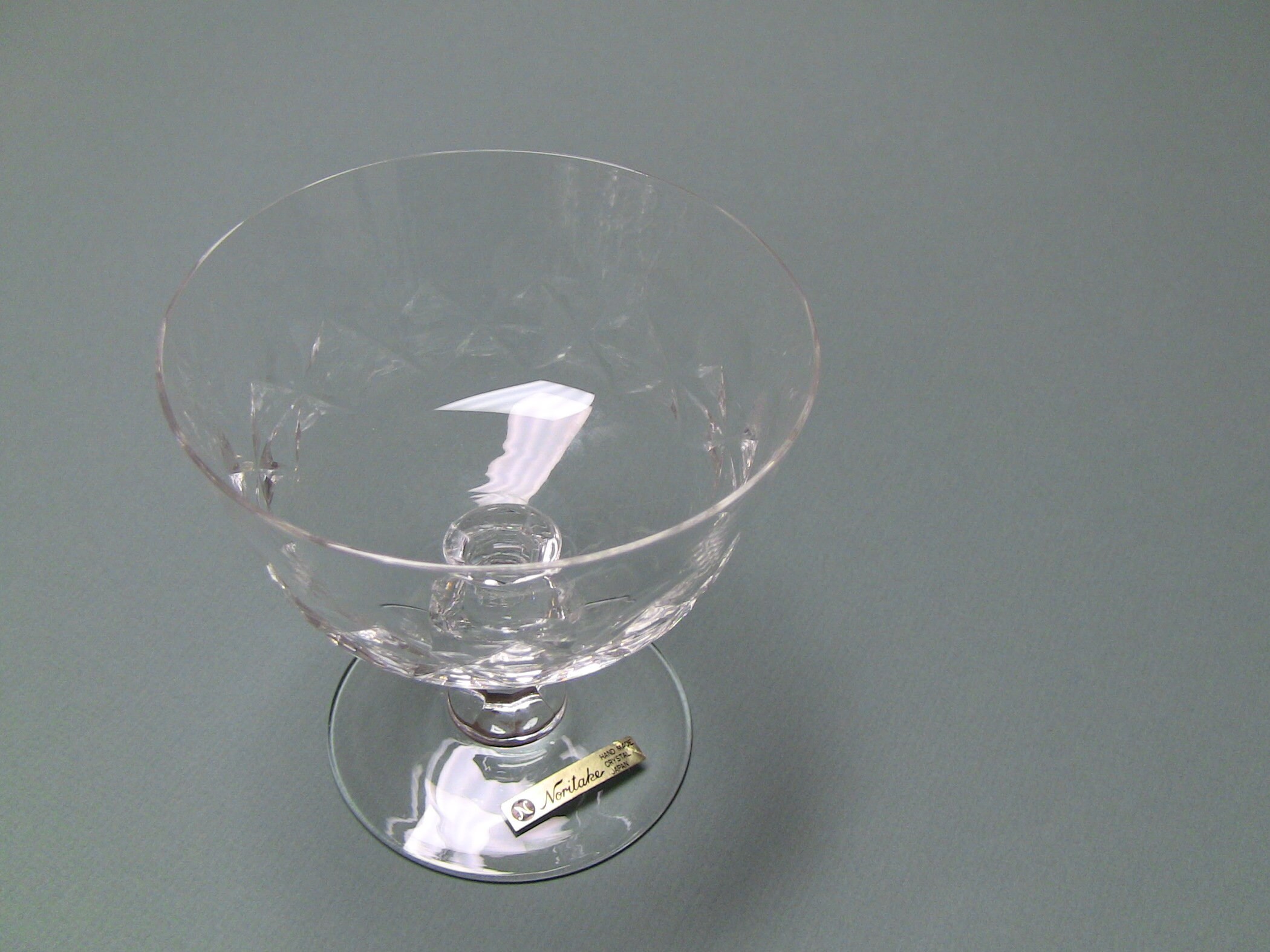 Made in Japan Noritake crystal lead glasses hand made like Etsy
