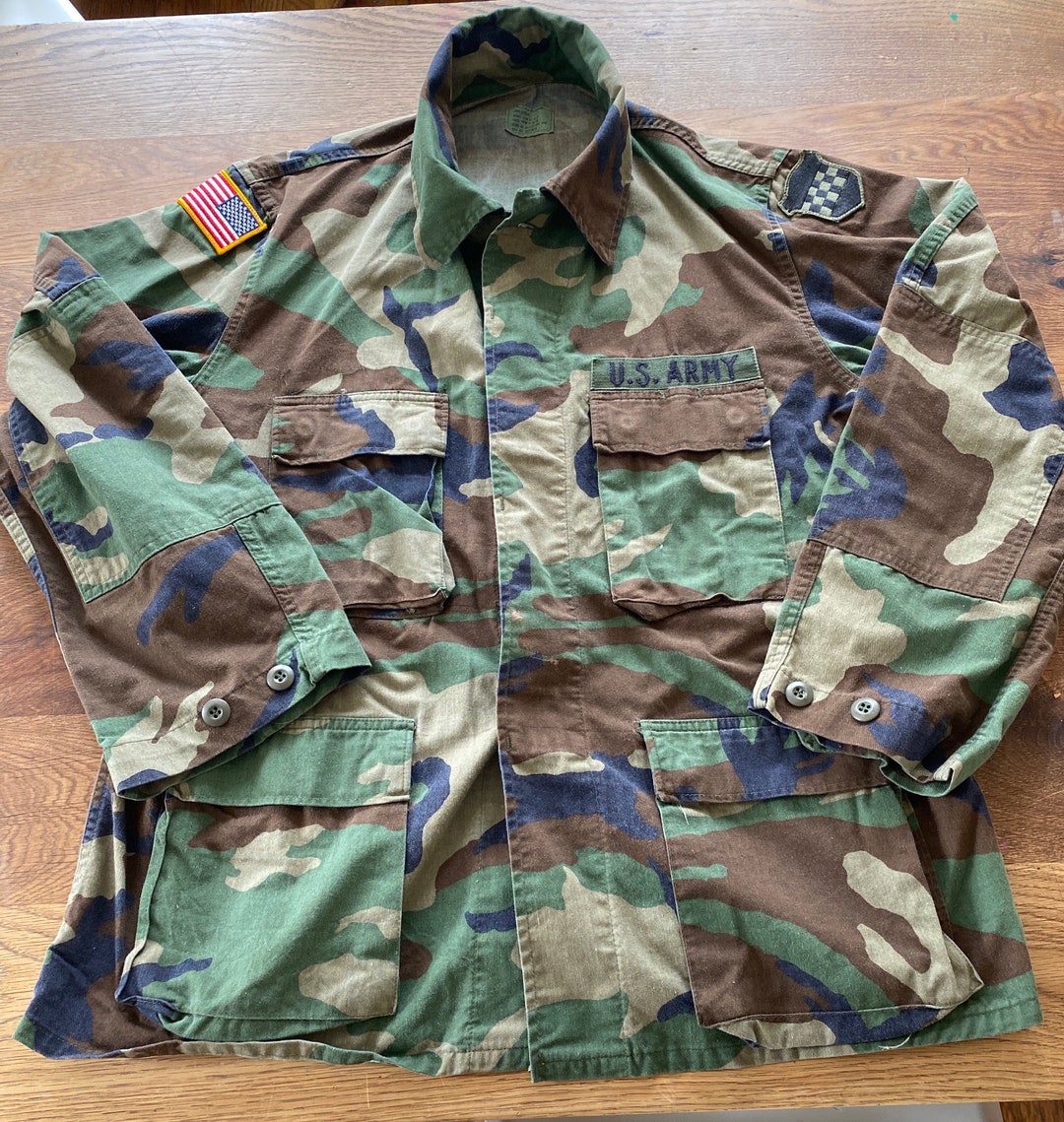 Vintage Army Camo Jacket Etsy