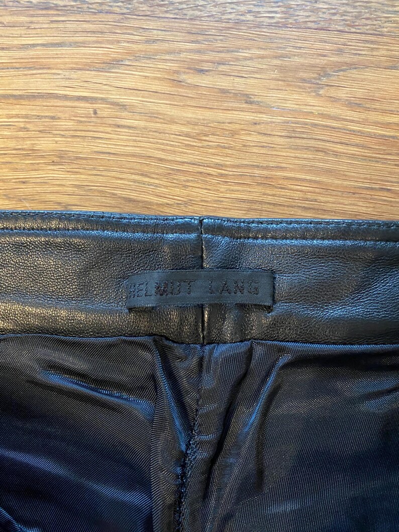 Vintage Helmet Lang Leather Pants image 4